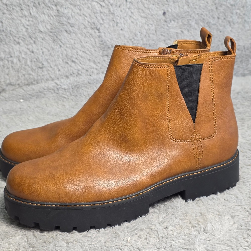 Zodiac Shiloh Women's‎ Brown Lug Sole Chelsea Ankle Boots Size 11M NEW
